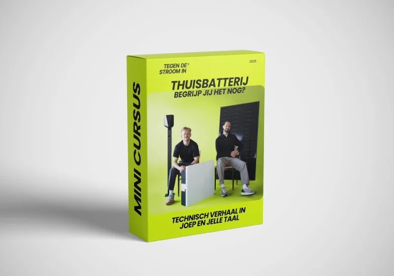 Mini-cursus thuisbatterij — Joep en Jelle op de cover